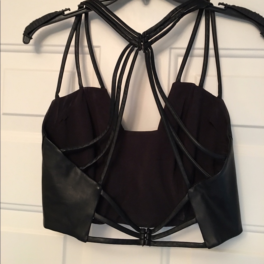 Prom dress vegan leather
